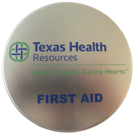 Round Tin first Aid Kit