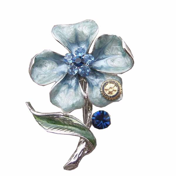 Blue Flower Pin