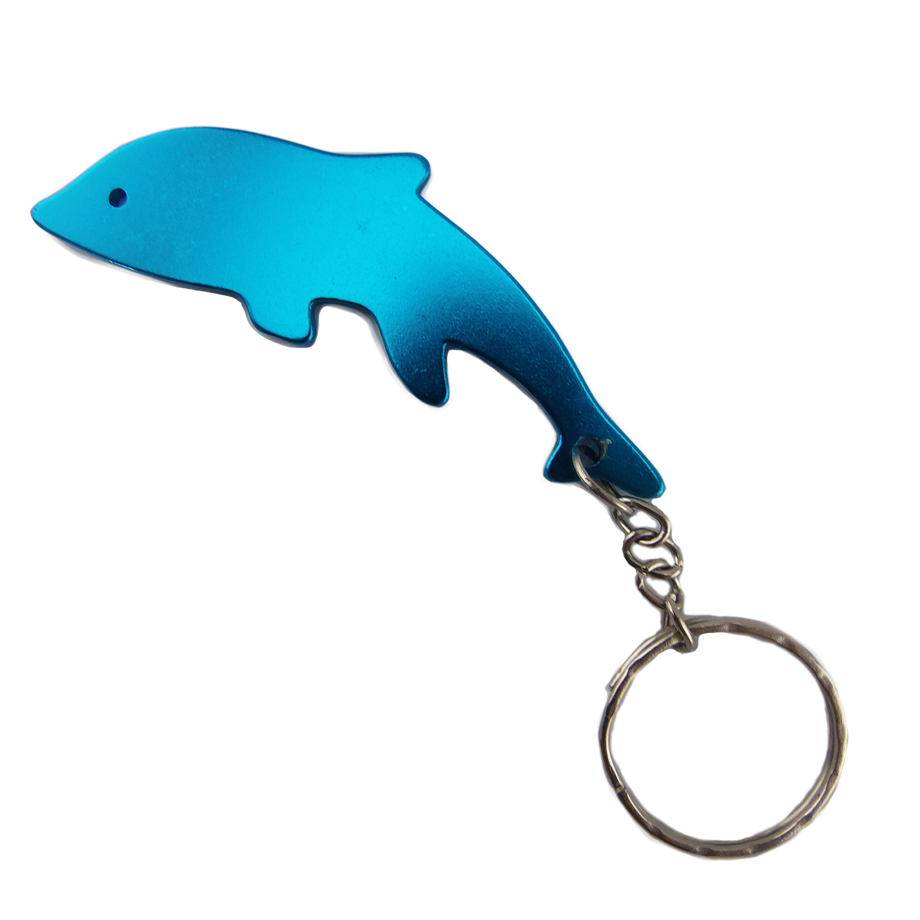 Dolphin Shaped Bottle Opener Key Ring