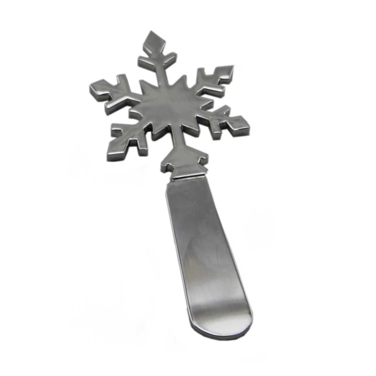 Cheese knife with snowflake  decoration
