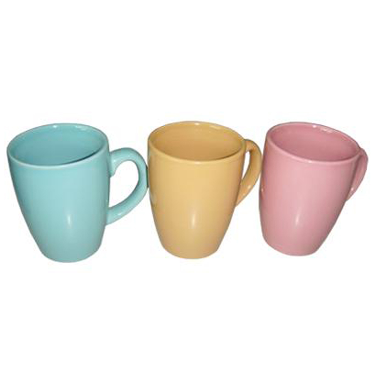 Color glazed ceramic mug