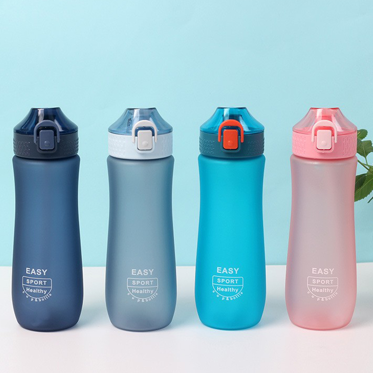 600ml Plastic Hydration bottle with scale marker frosted