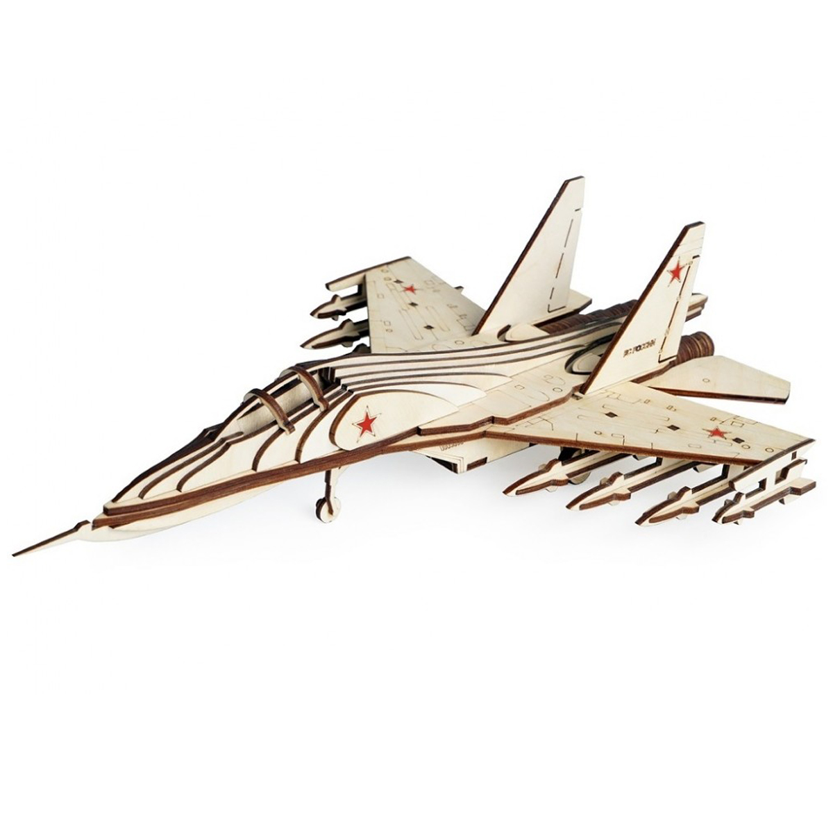 3D wooden puzzle-Fighter Jet